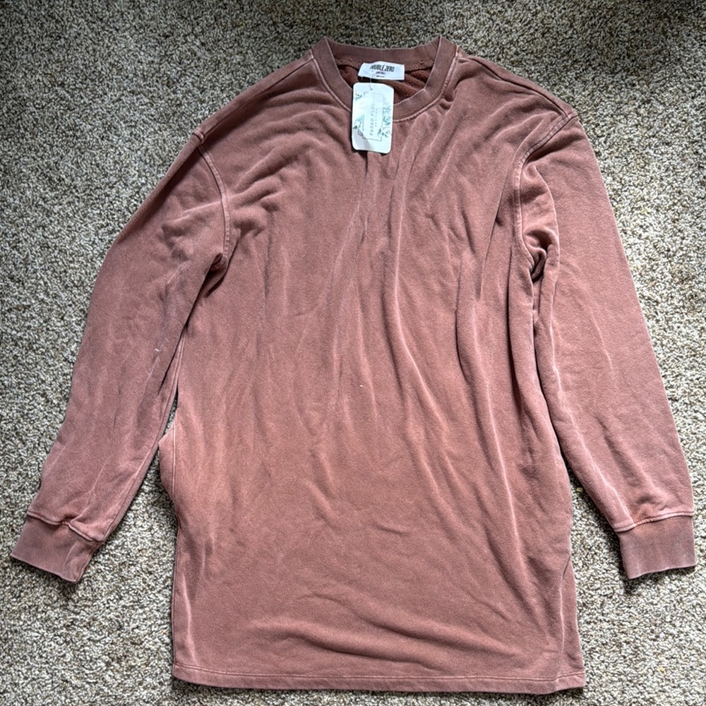 Double Zero Brown Long Sleeve Tee